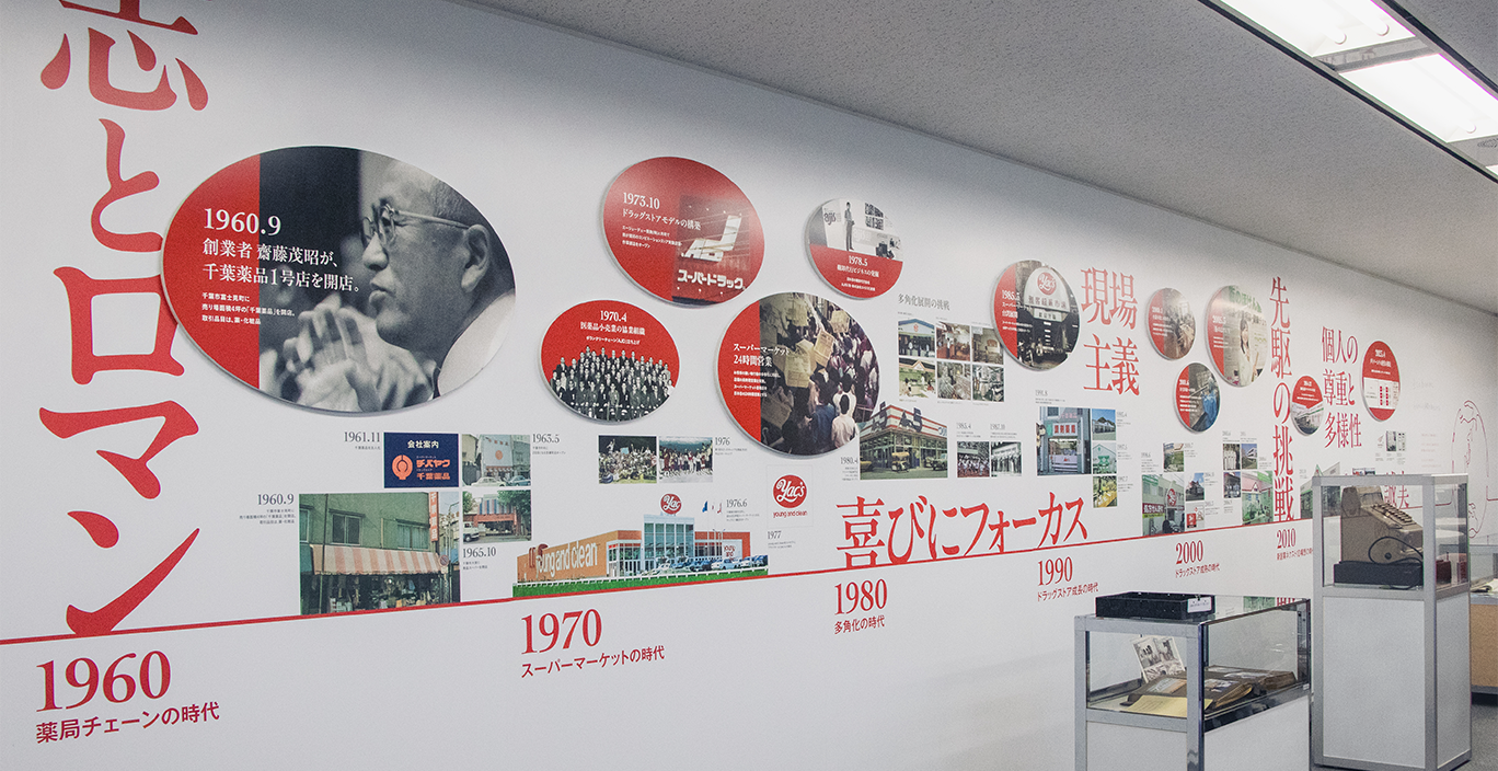 千葉薬品_ミュージアム_壁面デザイン